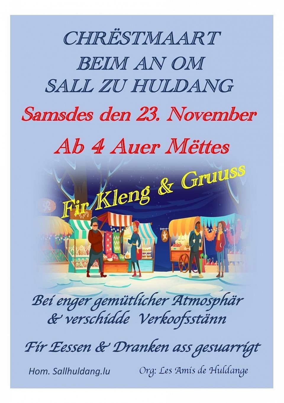 Chrëstmaart zu Huldang 23.11.2024